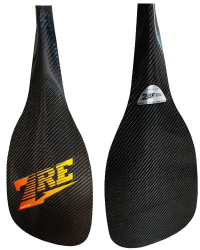 Black Rec Carbon Fiber Canoe Paddle Blade