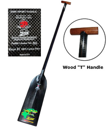2024 RAZOR R-1 Dragon Z 202a spec Boat Paddle with Wood \"T\"-Grip