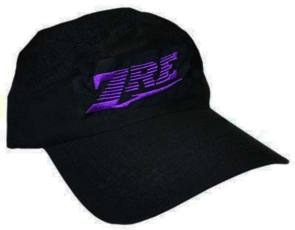 Black ZRE Hat With Purple Logo FREE SHIPPING