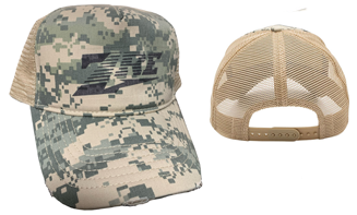 Digital Camo Truckers Hat with ZRE Logo FREE SHIPPING