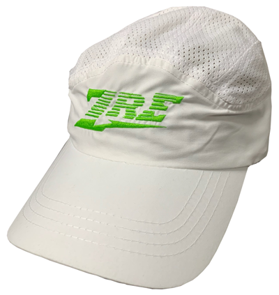 White ZRE Hat With Green Logo FREE SHIPPING