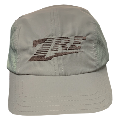 Khaki ZRE Hat With Brown Logo FREE SHIPPING